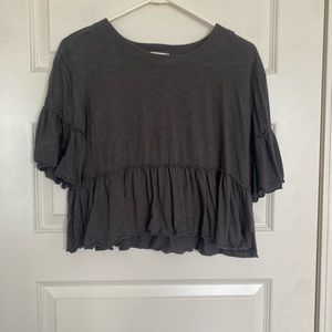 alterd state black flowy blouse